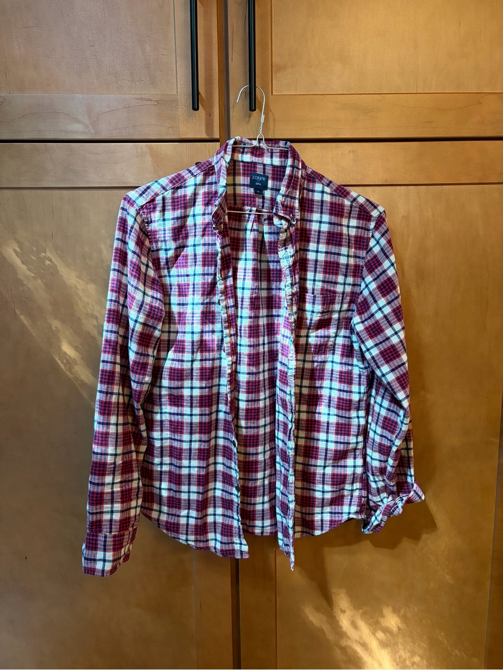 J. Crew Men’s Red Plaid Cotton Shirt